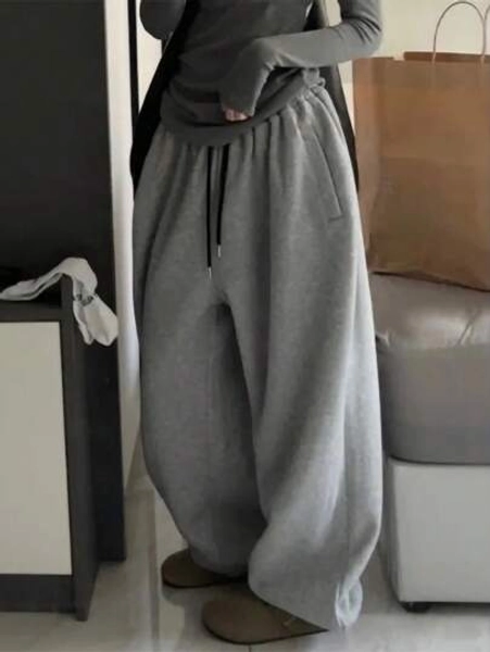 INAWLY Women's Drawstring Straight-Leg Casual Loose Comfortable Athletic Sweatpants Graduation,Back To School Outfits,Graduation,Teacher Outfits For Women,Back To School Fall Cloth For Women