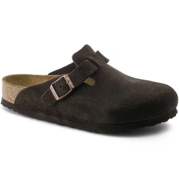 Birkenstock BOSTON SOFT 660461 Mocha | Suède Largeur Régulière
