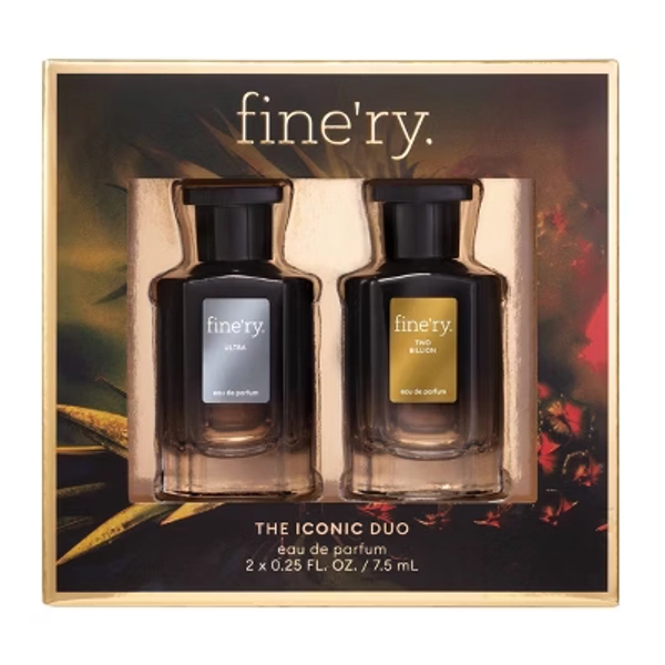 fine'ry. Men's Mini Eua De Perfume Duo Set - Ultra and Two Billion - 7.5ml