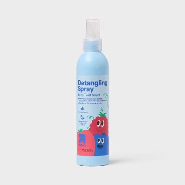 Kids' Detangling Spray  - Berry Twist Scent - 8oz - up&up™: Hypoallergenic, Contains Shea Butter, All Hair Types