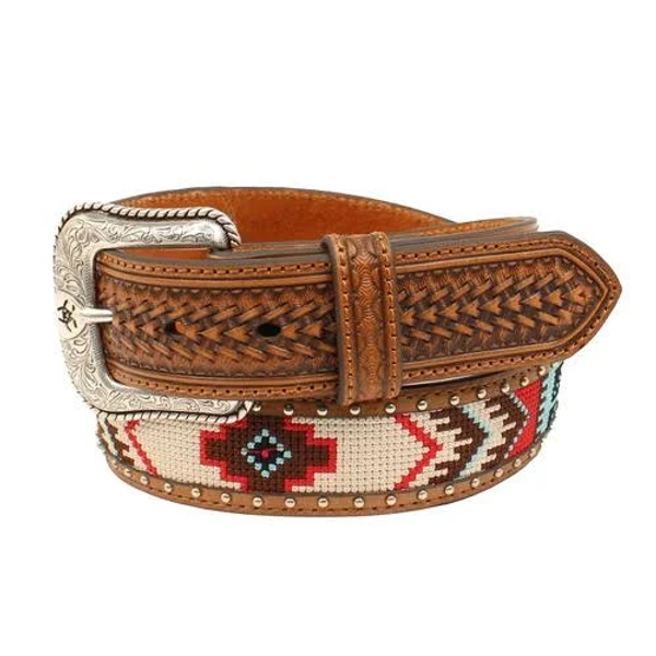 Ariat Men's Arrow Southwestern Inlay Belt