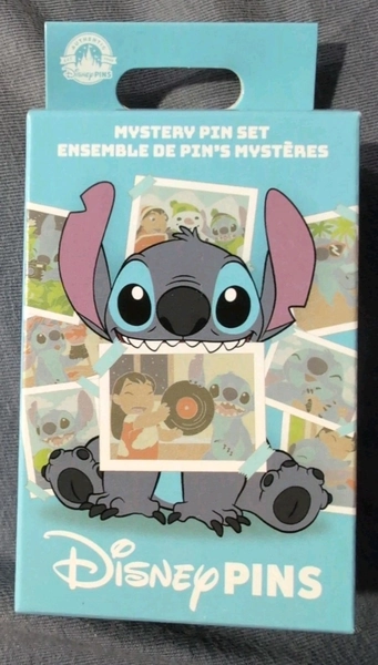 Disney Stitch Photograph Mystery Pin Box 2 Pins Per Box Sealed Unopened New!!!