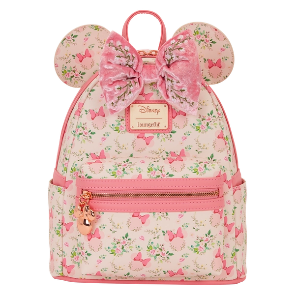 Minnie Mouse Floral All-Over Print Mini Backpack