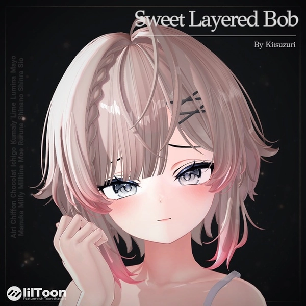 [16 Avatars] Sweet Layered bob Hair