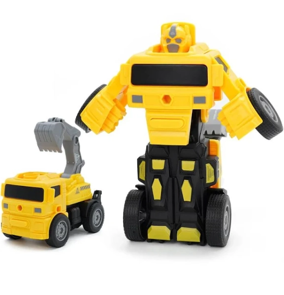 Construction Trucks Cars Toy for Toddlers 3-5, Impact Deformation Robot Inertia Toy, Simulation Engineering Toys for 3 4 5 6 Years Old Boy