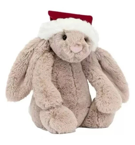 Official Jellycat Personalized Bashful Christmas Bunny Mini Bag