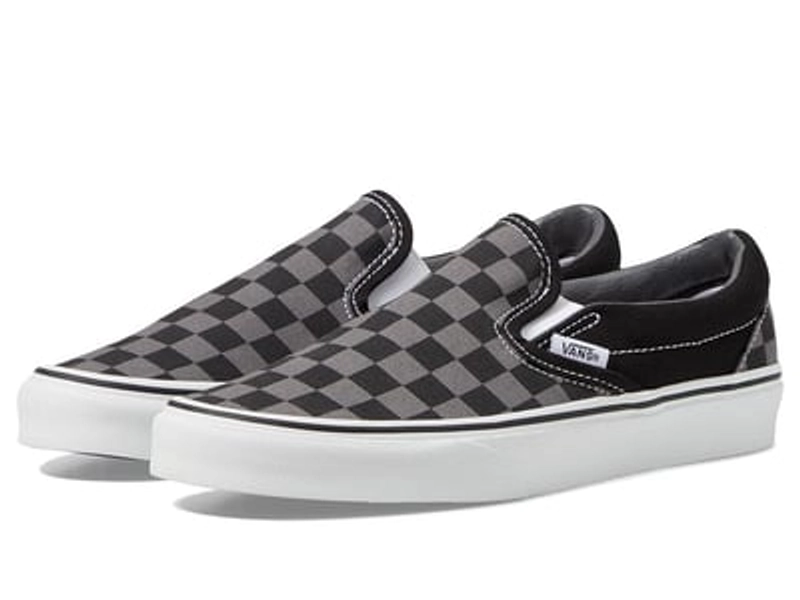Vans Classic Slip-On Checkerboard ((Checkerboard) Black/Pewter) Skate Shoes