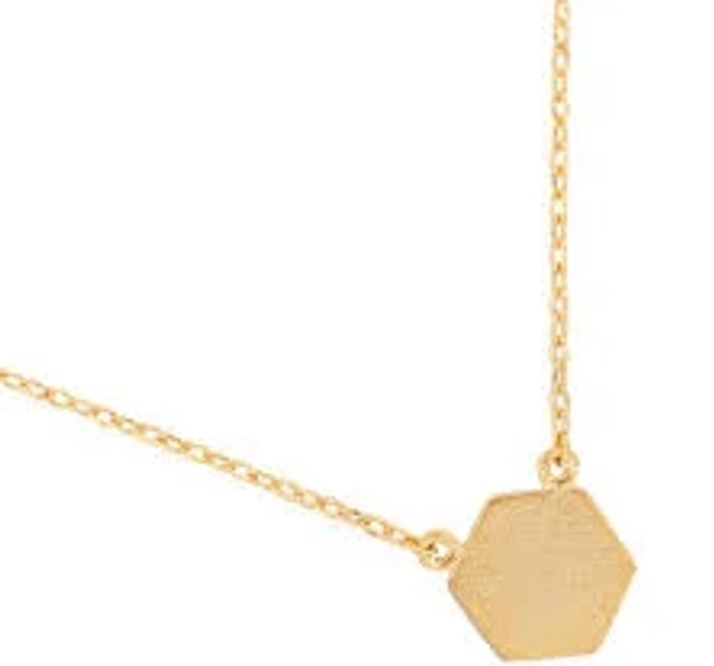 Hexagon Pendant Necklace