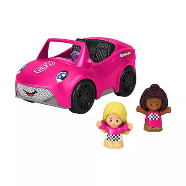 Fisher-Price Barbie® Convertible Car Toy and 2 Figures by Little People, Multi