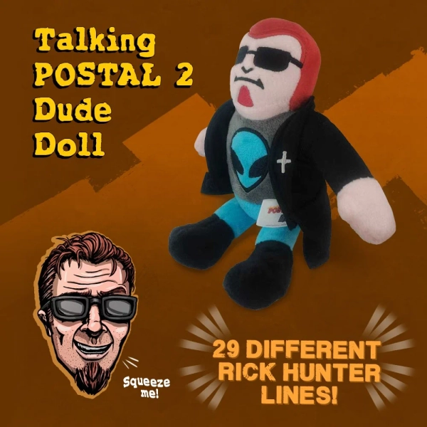 Talking POSTAL 2 Dude Doll - Running With Scissors