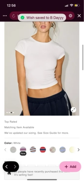 Out From Under Bec Short Sleeve Baby Tee
