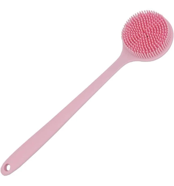 Mgfed Soft Silicone Back Scrubber Shower Bath Body Brush With Long Handle, Bpa-Free, Hypoallergenic, Eco-Friendly Other