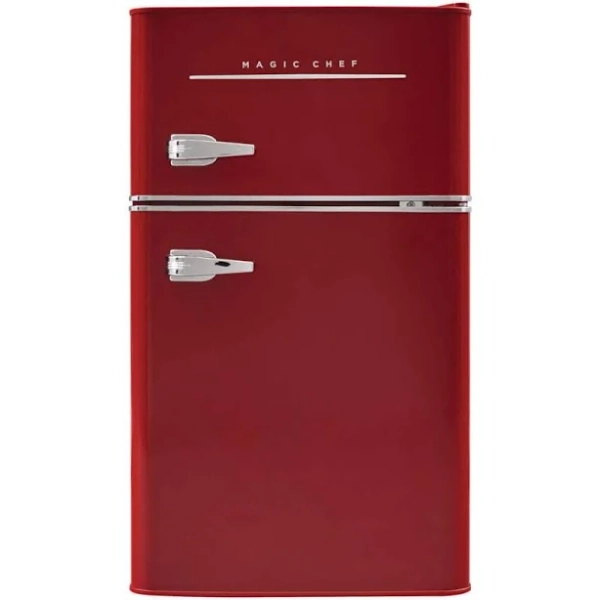 Magic Chef Retro 3.2 Cu. Ft. 2 Door Mini Fridge