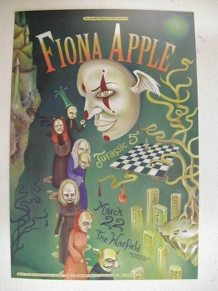 Fiona Apple Jurassic 5 HandBill Poster The Warfield