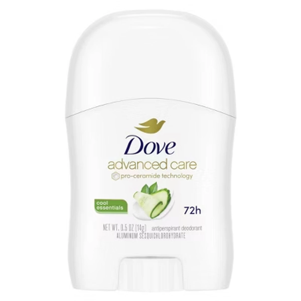 Dove Beauty Advanced Care 72-Hour Cool Essentials Mini Antiperspirant & Deodorant Stick - Travel Size - 0.5oz