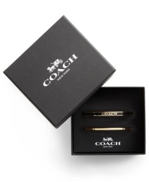 Faux Stone Enamel Signature Bangle Bracelet Set