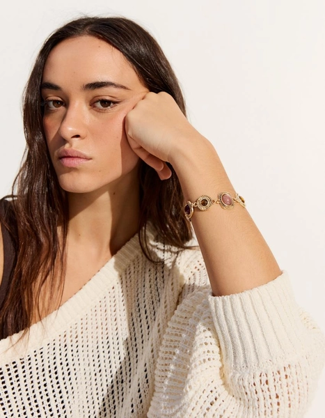 Bracciale a catena con pietre