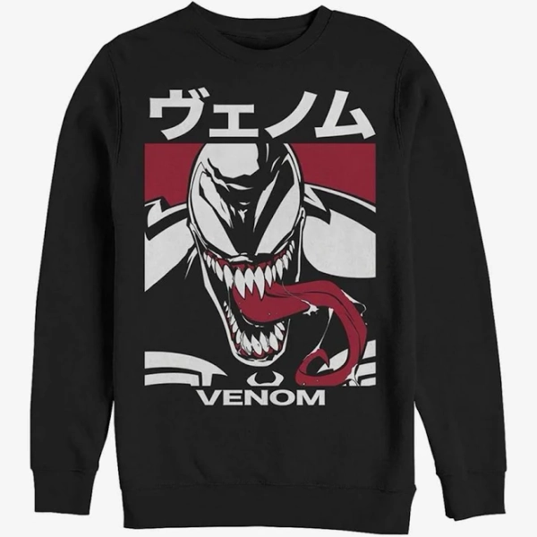 Marvel Venom Japanese Kanji Character Sweatshirt