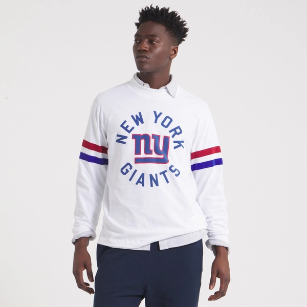 Men's New York Giants x Todd Snyder White Premium Jersey Mock Neck Tee