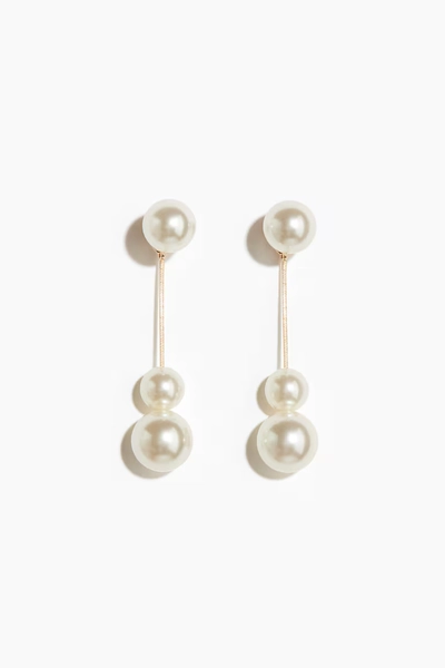 Boucles d'oreilles avec perles fantaisie