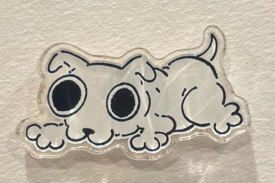 super silly Puppy Pin