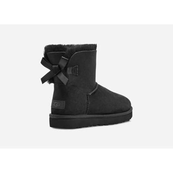 UGG® Women's Mini Bailey Bow II Water-Resistant Boot in Black/, Size 11