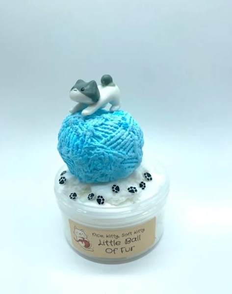 DIY Butter Cloud Slime, Little Ball of Fur 6 oz