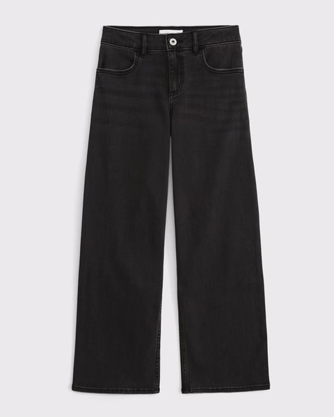 high rise wide leg jeans