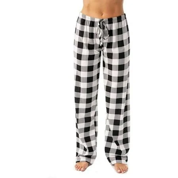 Tqwqt Plaid Pants Women Comfy Pj Pants Matching Christmas Plaid Pajama Bottoms Drawstring