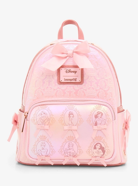 Loungefly Disney Princess Cameo Pink Portraits Tonal Mini Backpack - BoxLunch Exclusive