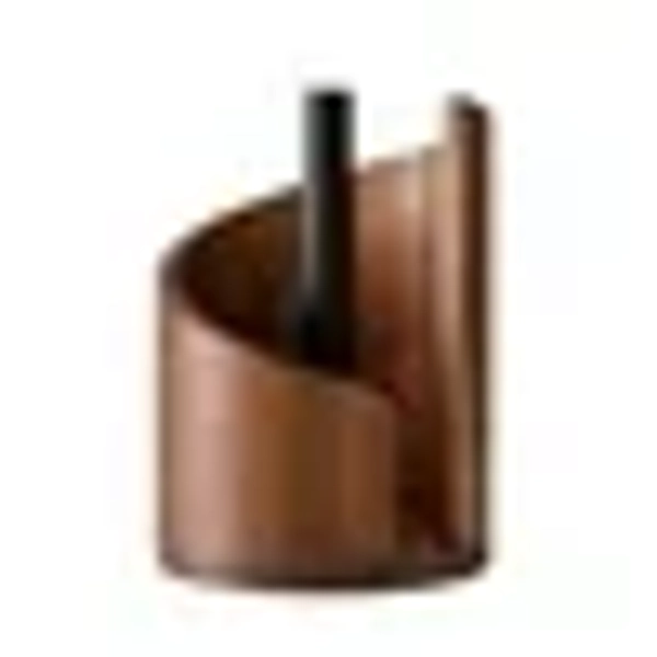 Wooden Paper Towel Holder Countertop with Iron Stand | One-Handed Tear | Natural Wood Base | Fits Standard, Jumbo & Select-a-Size Rolls | Kitchen & Bathroom Counter Organizer