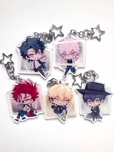 Anime Link click Acrylic Keychain Charm, Lu Guang and Cheng Xiaoshi, Vein