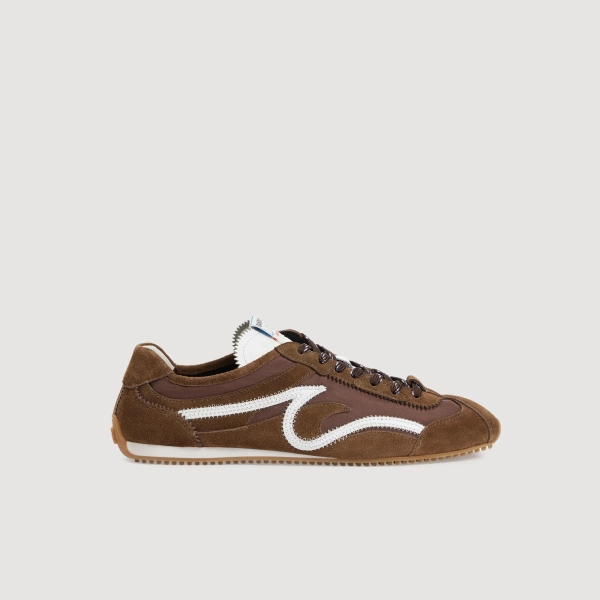 Sneakers light wave en cuir suède