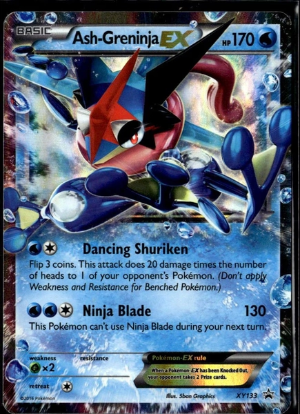 2016 XY Black Star Promo Ash-Greninja EX FA Holo #XY133 English Pokemon Trading Card - Walmart.com