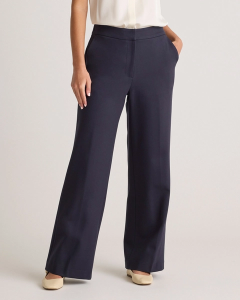 Women's Ultra-Stretch Ponte Trouser in Navy