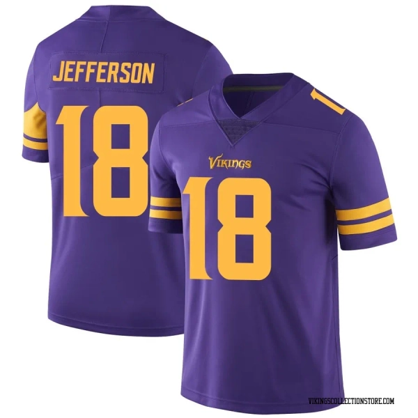 Justin Jefferson Men's Minnesota Vikings Nike Color Rush Jersey - Limited Purple
