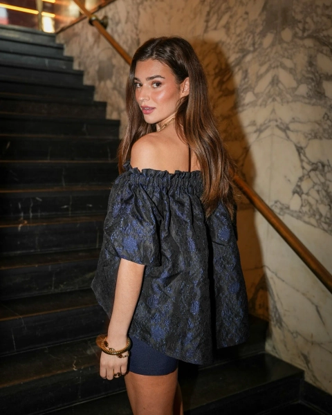 Spark Top Navy - Een Maat
