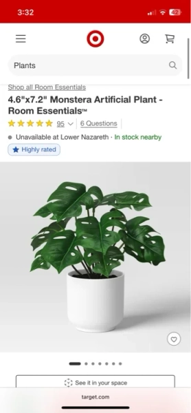 Monstera Artificial plant-target 
