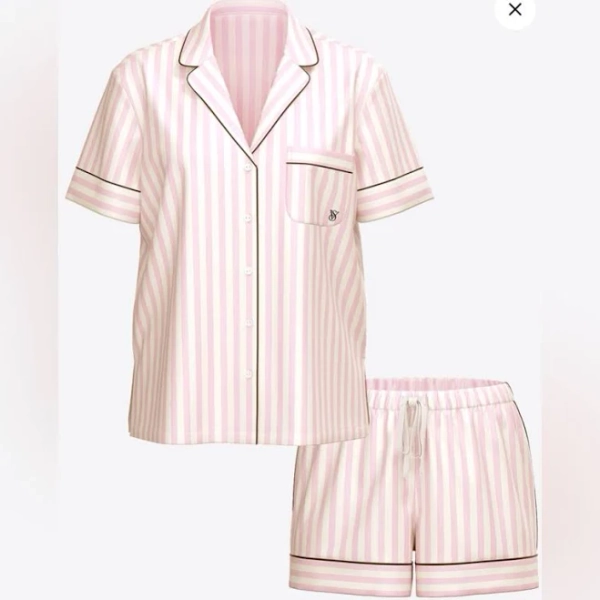 Victoria's Secret Glazed Satin Short Pajama Set