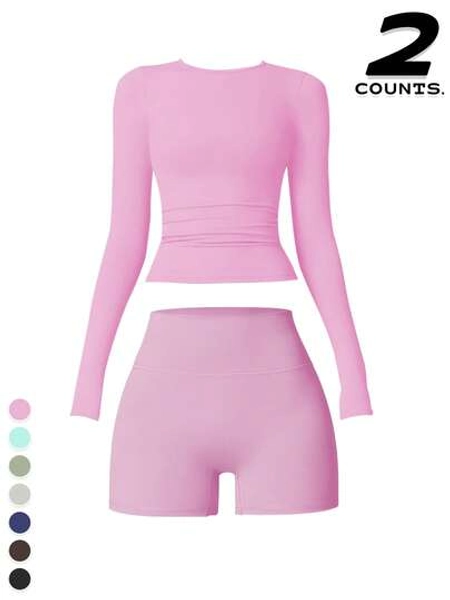 A Set Of Women's Gym Workouts Suitable For Yoga Exercises, Running, And Festivals Can Be Worn