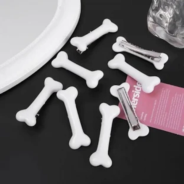 Scene Kid Accessories Bone-Shaped Hair Clips