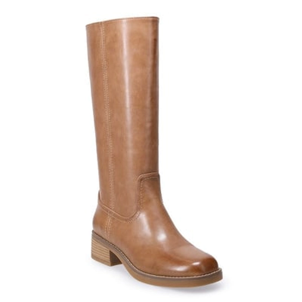 Sonoma Goods For Life® Square Toe Women's Mid Boots, Size: 6.5, Natural