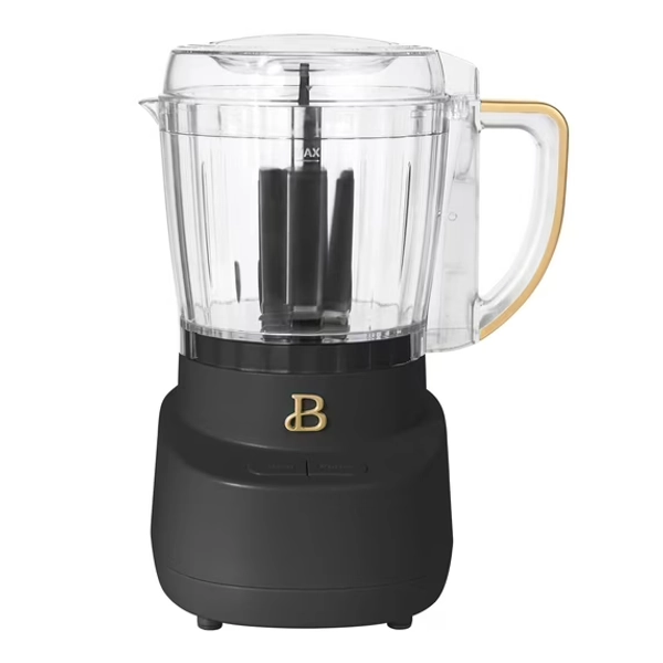 Beautiful 3-Cup Food Chopper, Black Sesame by Drew Barrymore