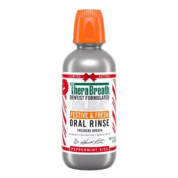 TheraBreath Peppermint Mouthwash - 16 fl oz
