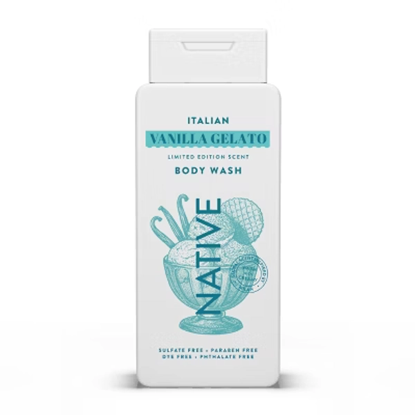 Native Limited Edition Global Flavors Sulfate-Free Body Wash - Italian Vanilla Gelato - 18 fl oz