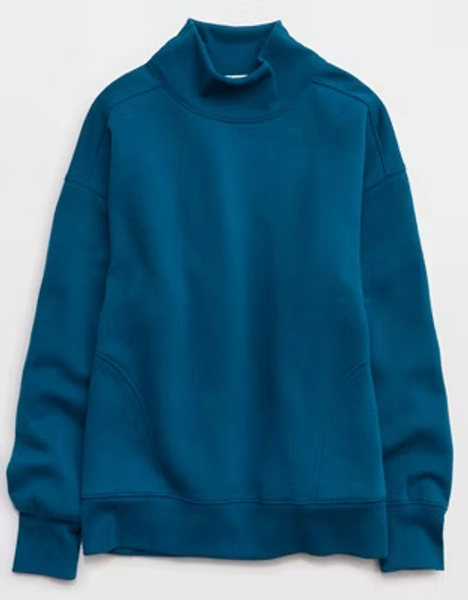 OFFLINE By Aerie Cloud Fleece Oversized Mockneck Sweatshirt