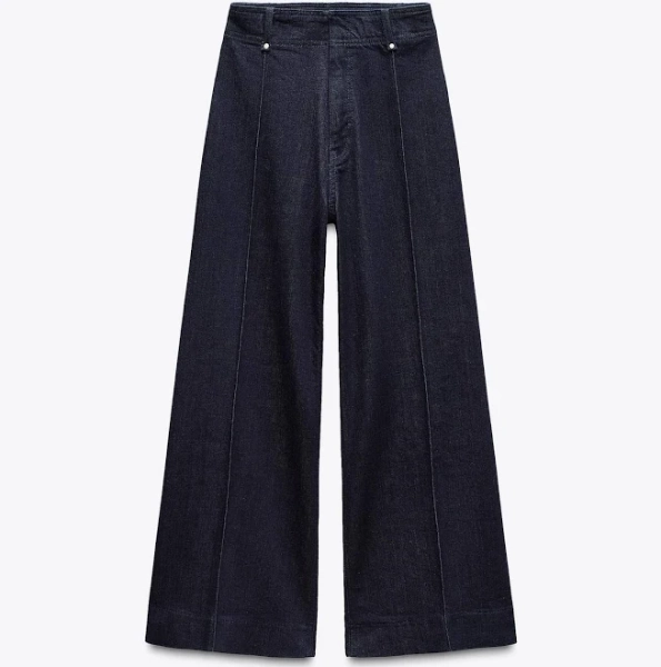 Zara Women's High Waist Wide Leg Jeans
