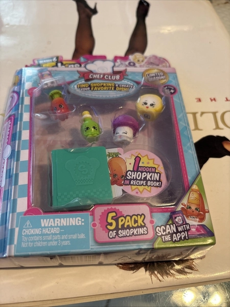 NEW Shopkins Limited Season 6 Chef Club 5 Pack of Shopkins - Ages 5+ SEALED!!!