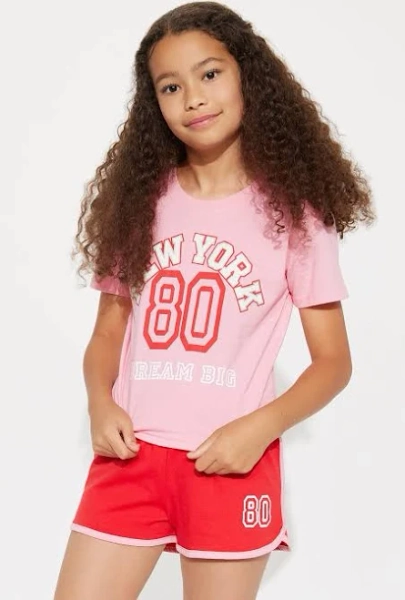 Fashion Nova Kids' Mini Dream Big in New York Short Set