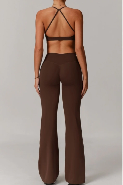 OQQ Yoga Pants Women High Waist Stretch Casual Soft Straight Leg Bottoms
